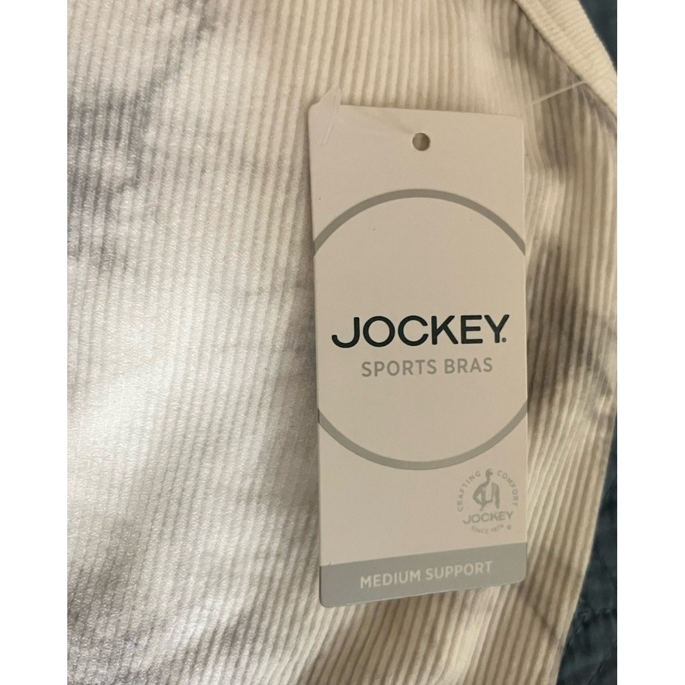 Jockey Sports Bra‎ White Tie Dye Size Large - Picture 6 of 8